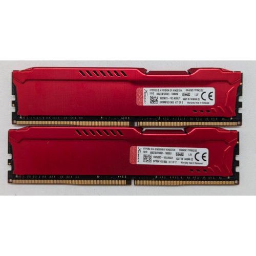Озп Kingston DDR4 32GB (2x16GB) 2933Mhz HyperX Fury Red (HX429C17FRK2/32) (Відновлено продавцем, 785975) купити з перевіркою сумісності: огляд, характеристики, ціна у Києві, Львові, Вінниці, Хмельницькому, Івано-Франківську, Україні | інтернет-магазин TELEMART.UA фото