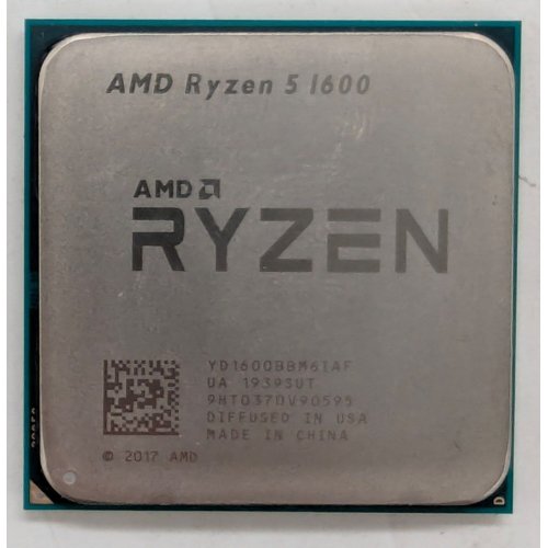 Процесор AMD Ryzen 5 1600 3.2(3.6)GHz sAM4 Tray (YD1600BBAEMPK) (Відновлено продавцем, 785987) купити з перевіркою сумісності: огляд, характеристики, ціна у Києві, Львові, Вінниці, Хмельницькому, Івано-Франківську, Україні | інтернет-магазин TELEMART.UA фото