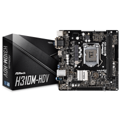 Материнська плата AsRock H310M-HDV (s1151-V2, Intel H310) (Відновлено продавцем, 786037)