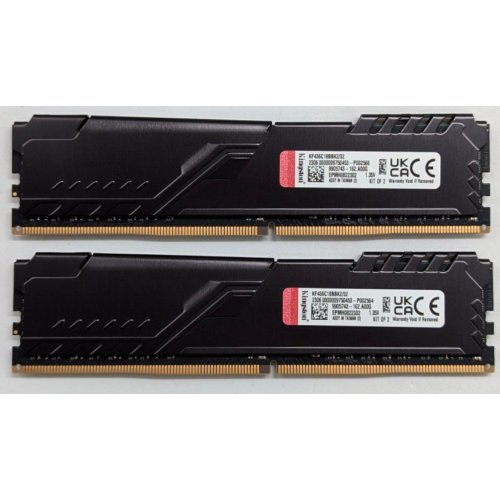 Озп Kingston DDR4 32GB (2x16GB) 3600Mhz FURY Beast Black (KF436C18BBK2/32) (Відновлено продавцем, 786161) купити з перевіркою сумісності: огляд, характеристики, ціна у Києві, Львові, Вінниці, Хмельницькому, Івано-Франківську, Україні | інтернет-магазин TELEMART.UA фото