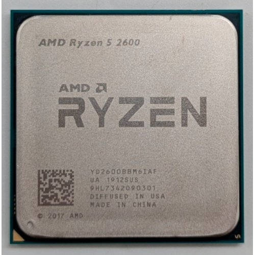 Процесор AMD Ryzen 5 2600 3.4(3.9)GHz 16MB sAM4 Tray (YD2600BBM6IAF) (Відновлено продавцем, 786266) купити з перевіркою сумісності: огляд, характеристики, ціна у Києві, Львові, Вінниці, Хмельницькому, Івано-Франківську, Україні | інтернет-магазин TELEMART.UA фото