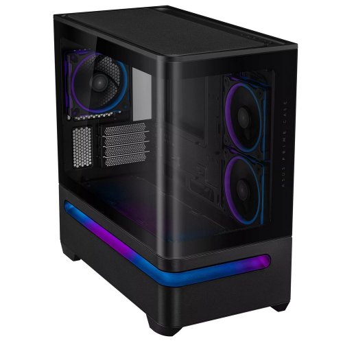 Корпус Asus PRIME AP202 ARGB Tempered Glass без БЖ (90DC00P0-B19000) Black купити з перевіркою сумісності: огляд, характеристики, ціна у Києві, Львові, Вінниці, Хмельницькому, Івано-Франківську, Україні | інтернет-магазин TELEMART.UA фото