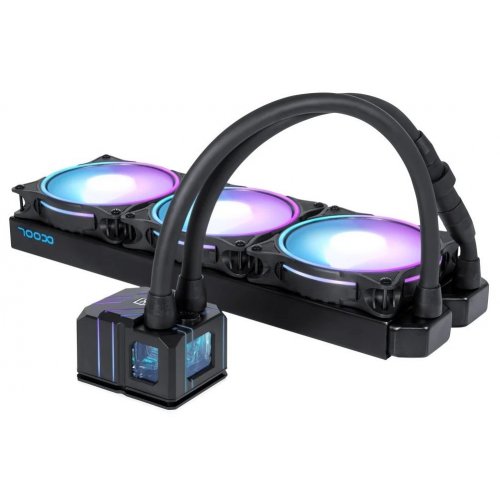 Готова СВО Alphacool Eisbaer Pro Aurora 360 (1019572) купити з перевіркою сумісності: огляд, характеристики, ціна у Києві, Львові, Вінниці, Хмельницькому, Івано-Франківську, Україні | інтернет-магазин TELEMART.UA фото