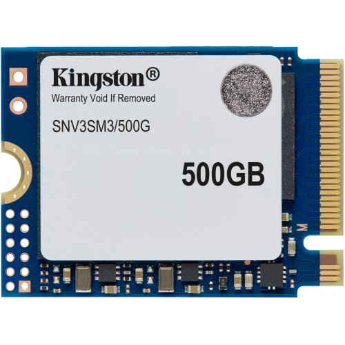 SSD-диск Kingston NV3 3D NAND 500GB M.2 (2230 PCI-E) NVMe x4 (SNV3SM3/500G) купити з перевіркою сумісності: огляд, характеристики, ціна у Києві, Львові, Вінниці, Хмельницькому, Івано-Франківську, Україні | інтернет-магазин TELEMART.UA фото