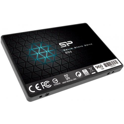 Купить SSD-диск Silicon Power Slim S55 120Gb 2.5" (SP120GBSS3S55S25) (Восстановлено продавцом, 786540) с проверкой совместимости: обзор, характеристики, цена в Киеве, Днепре, Одессе, Харькове, Украине | интернет-магазин TELEMART.UA фото