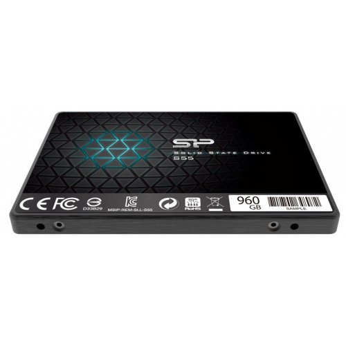Купить SSD-диск Silicon Power Slim S55 120Gb 2.5" (SP120GBSS3S55S25) (Восстановлено продавцом, 786540) с проверкой совместимости: обзор, характеристики, цена в Киеве, Днепре, Одессе, Харькове, Украине | интернет-магазин TELEMART.UA фото