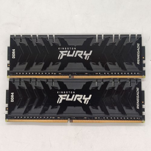 Купить Озу Kingston DDR4 32GB (2x16GB) 3600Mhz FURY Renegade Black (KF436C16RB1K2/32) (Восстановлено продавцом, 786541) с проверкой совместимости: обзор, характеристики, цена в Киеве, Днепре, Одессе, Харькове, Украине | интернет-магазин TELEMART.UA фото