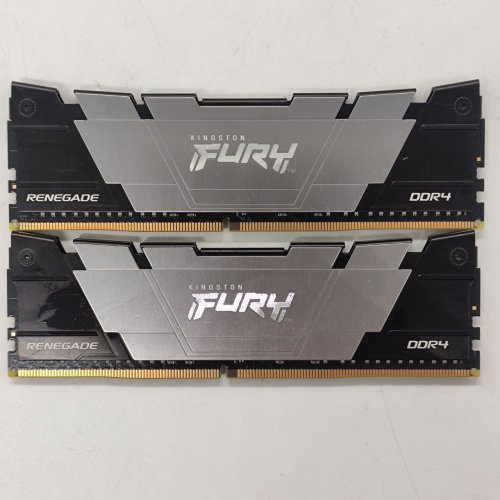Купить Озу Kingston DDR4 32GB (2x16GB) 3200Mhz FURY Renegade Black (KF432C16RB12K2/32) (Восстановлено продавцом, 786543) с проверкой совместимости: обзор, характеристики, цена в Киеве, Днепре, Одессе, Харькове, Украине | интернет-магазин TELEMART.UA фото