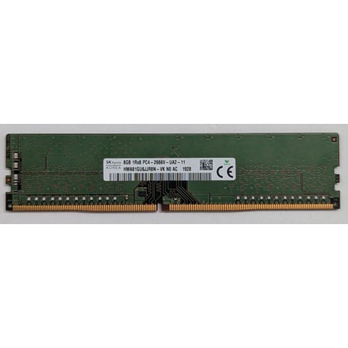 Купить Озу Hynix DDR4 8GB 2666Mhz (HMA81GU6JJR8N-VK) (Восстановлено продавцом, 786559) с проверкой совместимости: обзор, характеристики, цена в Киеве, Днепре, Одессе, Харькове, Украине | интернет-магазин TELEMART.UA фото