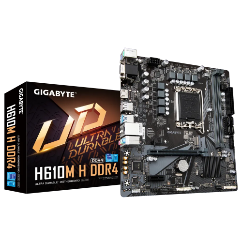 Купить Материнская плата Gigabyte H610M H DDR4 (s1700, Intel H610) (Восстановлено продавцом, 786568) с проверкой совместимости: обзор, характеристики, цена в Киеве, Днепре, Одессе, Харькове, Украине | интернет-магазин TELEMART.UA фото