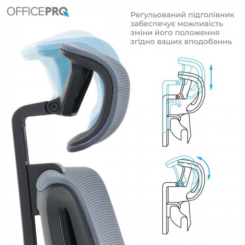 Купить Офисное кресло OfficePro Harmony OC310 (OC310-B-G-G) Black/Gray - цена в Харькове, Киеве, Днепре, Одессе
в интернет-магазине Telemart фото