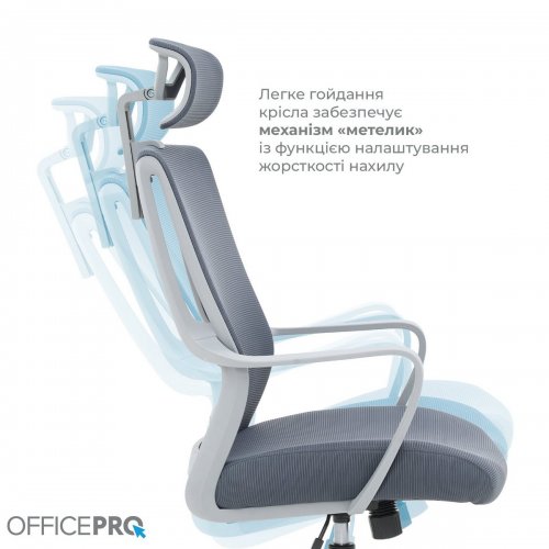 Купить Офисное кресло OfficePro Harmony OC310 (OC310-G-G-G) Gray - цена в Харькове, Киеве, Днепре, Одессе
в интернет-магазине Telemart фото
