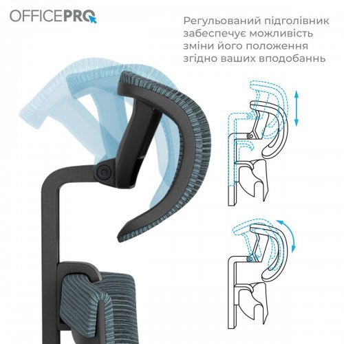 Офисное кресло OfficePro Balance OC550 (OC550-B-DG-DG) Black/Dark Gray купить в Украине: Киев, Днепр, Харьков, Одесса  | Низкая цена, отзывы, характеристики от TELEMART фото