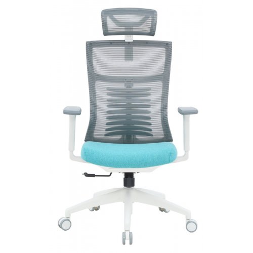 Купить Офисное кресло OfficePro Balance OC550 (OC550-W-DG-BL) White/Dark Gray/Blue - цена в Харькове, Киеве, Днепре, Одессе
в интернет-магазине Telemart фото