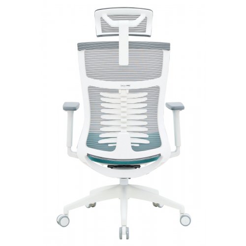 Купить Офисное кресло OfficePro Balance OC550 (OC550-W-DG-BL) White/Dark Gray/Blue - цена в Харькове, Киеве, Днепре, Одессе
в интернет-магазине Telemart фото