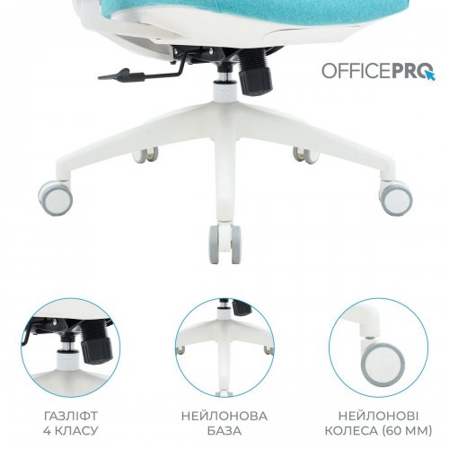 Купить Офисное кресло OfficePro Balance OC550 (OC550-W-DG-BL) White/Dark Gray/Blue - цена в Харькове, Киеве, Днепре, Одессе
в интернет-магазине Telemart фото