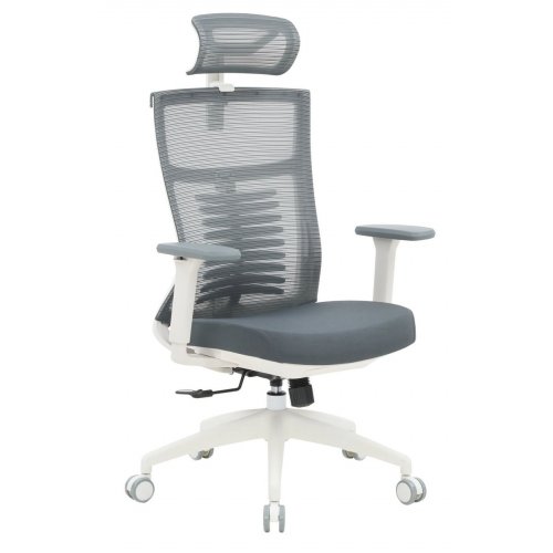 Купити Крісло офісне OfficePro Balance OC550 (OC550-W-DG-DG) White/Dark Gray - ціна в Києві, Львові, Вінниці, Хмельницькому, Франківську, Україні | інтернет-магазин TELEMART.UA фото