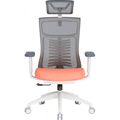 Крісло офісне OfficePro Balance OC550 (OC550-W-DG-OR) White/Dark Gray/Orange купити в Україні: Київ, Львів, Хмельницький, Тернопіль, Івано-Франківськ | Низька ціна, відгуки, характеристики від TELEMART фото