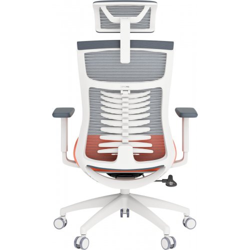 Крісло офісне OfficePro Balance OC550 (OC550-W-DG-OR) White/Dark Gray/Orange купити в Україні: Київ, Львів, Хмельницький, Тернопіль, Івано-Франківськ | Низька ціна, відгуки, характеристики від TELEMART фото