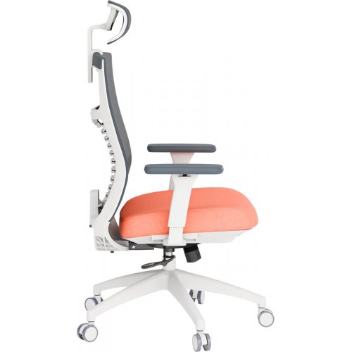 Крісло офісне OfficePro Balance OC550 (OC550-W-DG-OR) White/Dark Gray/Orange купити в Україні: Київ, Львів, Хмельницький, Тернопіль, Івано-Франківськ | Низька ціна, відгуки, характеристики від TELEMART фото