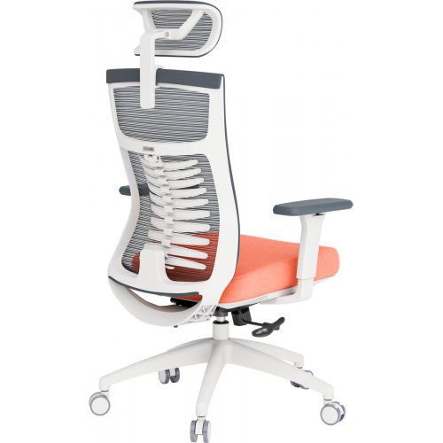 Крісло офісне OfficePro Balance OC550 (OC550-W-DG-OR) White/Dark Gray/Orange купити в Україні: Київ, Львів, Хмельницький, Тернопіль, Івано-Франківськ | Низька ціна, відгуки, характеристики від TELEMART фото