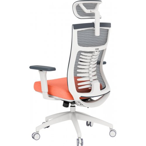 Крісло офісне OfficePro Balance OC550 (OC550-W-DG-OR) White/Dark Gray/Orange купити в Україні: Київ, Львів, Хмельницький, Тернопіль, Івано-Франківськ | Низька ціна, відгуки, характеристики від TELEMART фото
