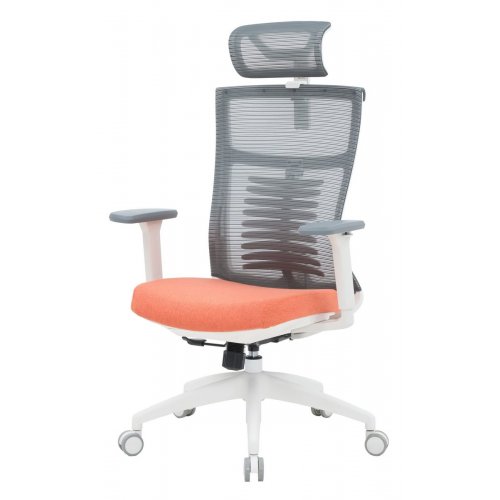 Купити Крісло офісне OfficePro Balance OC550 (OC550-W-DG-OR) White/Dark Gray/Orange - ціна в Києві, Львові, Вінниці, Хмельницькому, Франківську, Україні | інтернет-магазин TELEMART.UA фото