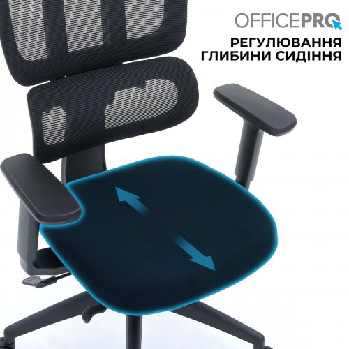 Купить Офисное кресло OfficePro Skyline OC580 (OC580-B-B-B) Black - цена в Харькове, Киеве, Днепре, Одессе
в интернет-магазине Telemart фото