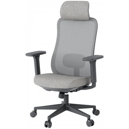 Крісло офісне OfficePro Wave OC599 (OC599-B-DG-DG) Black/Dark Gray купити в Україні: Київ, Львів, Хмельницький, Тернопіль, Івано-Франківськ | Низька ціна, відгуки, характеристики від TELEMART фото