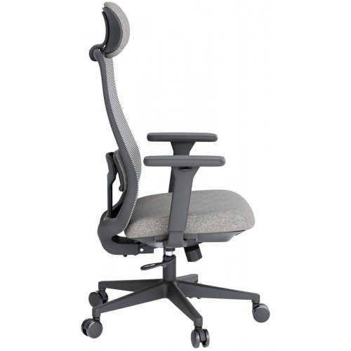Крісло офісне OfficePro Wave OC599 (OC599-B-DG-DG) Black/Dark Gray купити в Україні: Київ, Львів, Хмельницький, Тернопіль, Івано-Франківськ | Низька ціна, відгуки, характеристики від TELEMART фото
