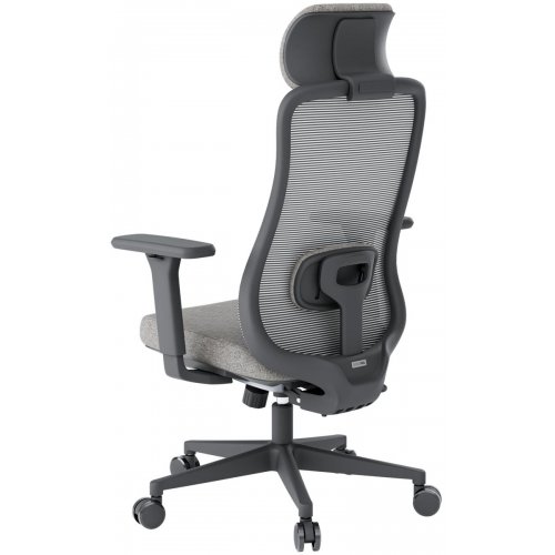 Крісло офісне OfficePro Wave OC599 (OC599-B-DG-DG) Black/Dark Gray купити в Україні: Київ, Львів, Хмельницький, Тернопіль, Івано-Франківськ | Низька ціна, відгуки, характеристики від TELEMART фото
