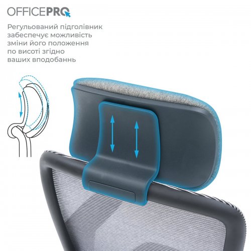 Купити Крісло офісне OfficePro Wave OC599 (OC599-B-DG-DG) Black/Dark Gray - ціна в Києві, Львові, Вінниці, Хмельницькому, Франківську, Україні | інтернет-магазин TELEMART.UA фото