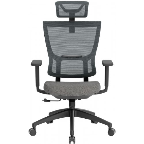 Крісло офісне OfficePro Elegant OC600 (OC600-B-DG-DG) Black/Dark Gray купити в Україні: Київ, Львів, Хмельницький, Тернопіль, Івано-Франківськ | Низька ціна, відгуки, характеристики від TELEMART фото