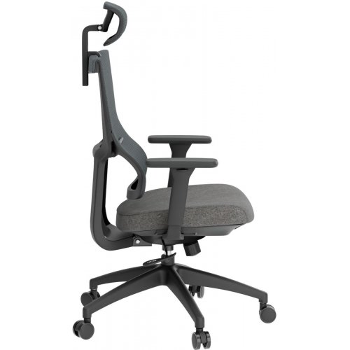 Крісло офісне OfficePro Elegant OC600 (OC600-B-DG-DG) Black/Dark Gray купити в Україні: Київ, Львів, Хмельницький, Тернопіль, Івано-Франківськ | Низька ціна, відгуки, характеристики від TELEMART фото