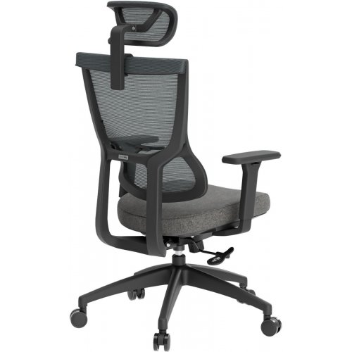 Крісло офісне OfficePro Elegant OC600 (OC600-B-DG-DG) Black/Dark Gray купити в Україні: Київ, Львів, Хмельницький, Тернопіль, Івано-Франківськ | Низька ціна, відгуки, характеристики від TELEMART фото