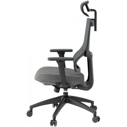 Крісло офісне OfficePro Elegant OC600 (OC600-B-DG-DG) Black/Dark Gray купити в Україні: Київ, Львів, Хмельницький, Тернопіль, Івано-Франківськ | Низька ціна, відгуки, характеристики від TELEMART фото