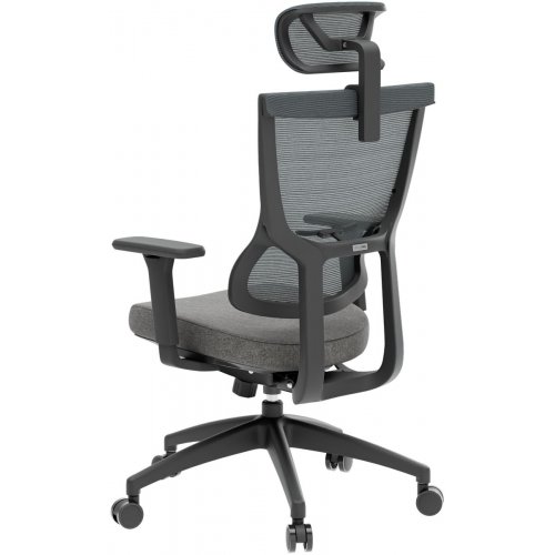 Крісло офісне OfficePro Elegant OC600 (OC600-B-DG-DG) Black/Dark Gray купити в Україні: Київ, Львів, Хмельницький, Тернопіль, Івано-Франківськ | Низька ціна, відгуки, характеристики від TELEMART фото