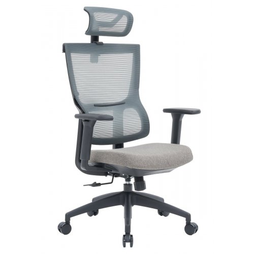 Купить Офисное кресло OfficePro Elegant OC600 (OC600-B-DG-DG) Black/Dark Gray - цена в Харькове, Киеве, Днепре, Одессе
в интернет-магазине Telemart фото