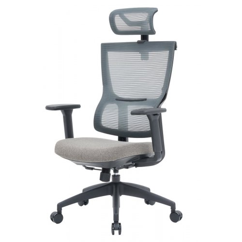 Купить Офисное кресло OfficePro Elegant OC600 (OC600-B-DG-DG) Black/Dark Gray - цена в Харькове, Киеве, Днепре, Одессе
в интернет-магазине Telemart фото