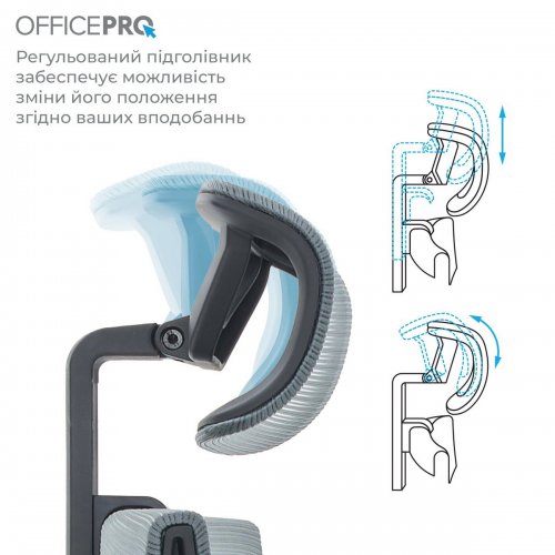 Купить Офисное кресло OfficePro Elegant OC600 (OC600-B-DG-DG) Black/Dark Gray - цена в Харькове, Киеве, Днепре, Одессе
в интернет-магазине Telemart фото