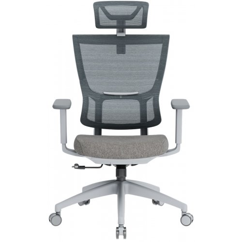 Крісло офісне OfficePro Elegant OC600 (OC600-G-DG-DG) Gray/Dark Gray купити в Україні: Київ, Львів, Хмельницький, Тернопіль, Івано-Франківськ | Низька ціна, відгуки, характеристики від TELEMART фото