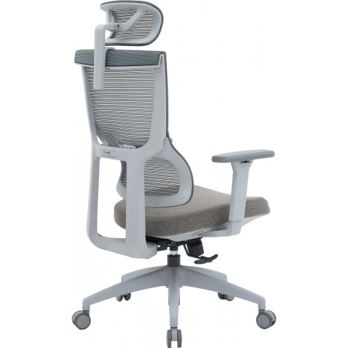 Купити Крісло офісне OfficePro Elegant OC600 (OC600-G-DG-DG) Gray/Dark Gray - ціна в Києві, Львові, Вінниці, Хмельницькому, Франківську, Україні | інтернет-магазин TELEMART.UA фото