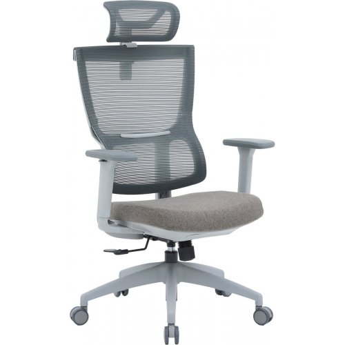 Купити Крісло офісне OfficePro Elegant OC600 (OC600-G-DG-DG) Gray/Dark Gray - ціна в Києві, Львові, Вінниці, Хмельницькому, Франківську, Україні | інтернет-магазин TELEMART.UA фото