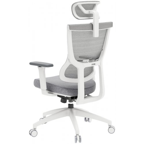 Офисное кресло OfficePro Elegant OC600 (OC600-W-LG-LG) White/Light Gray купить в Украине: Киев, Днепр, Харьков, Одесса  | Низкая цена, отзывы, характеристики от TELEMART фото