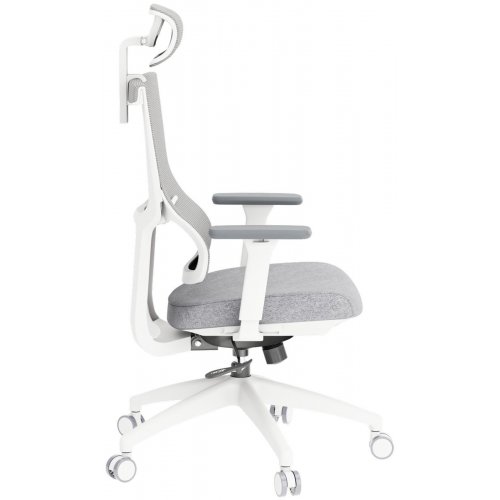 Офисное кресло OfficePro Elegant OC600 (OC600-W-LG-LG) White/Light Gray купить в Украине: Киев, Днепр, Харьков, Одесса  | Низкая цена, отзывы, характеристики от TELEMART фото