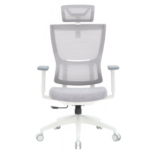 Купити Крісло офісне OfficePro Elegant OC600 (OC600-W-LG-LG) White/Light Gray - ціна в Києві, Львові, Вінниці, Хмельницькому, Франківську, Україні | інтернет-магазин TELEMART.UA фото