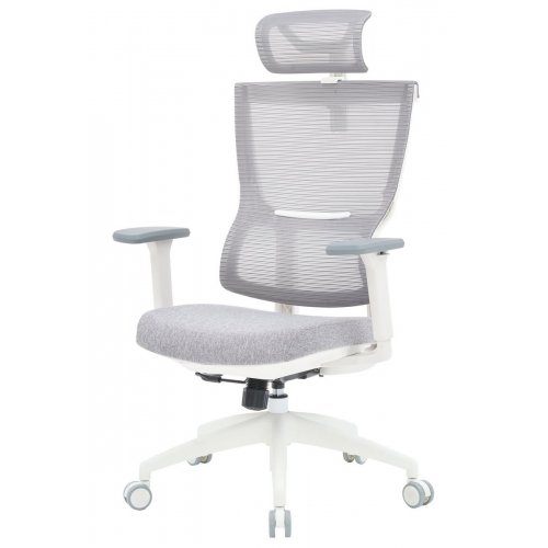 Купити Крісло офісне OfficePro Elegant OC600 (OC600-W-LG-LG) White/Light Gray - ціна в Києві, Львові, Вінниці, Хмельницькому, Франківську, Україні | інтернет-магазин TELEMART.UA фото