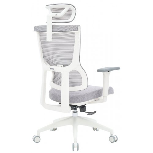 Купити Крісло офісне OfficePro Elegant OC600 (OC600-W-LG-LG) White/Light Gray - ціна в Києві, Львові, Вінниці, Хмельницькому, Франківську, Україні | інтернет-магазин TELEMART.UA фото