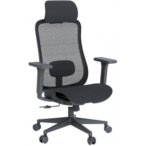 Офисное кресло OfficePro Wave OC670 (OC670-B-B-B) Black купить в Украине: Киев, Днепр, Харьков, Одесса  | Низкая цена, отзывы, характеристики от TELEMART фото