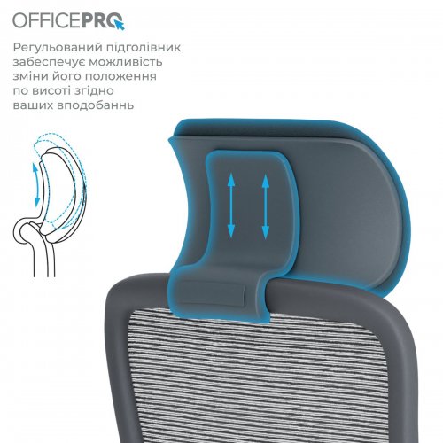 Офисное кресло OfficePro Wave OC670 (OC670-B-B-B) Black купить в Украине: Киев, Днепр, Харьков, Одесса  | Низкая цена, отзывы, характеристики от TELEMART фото